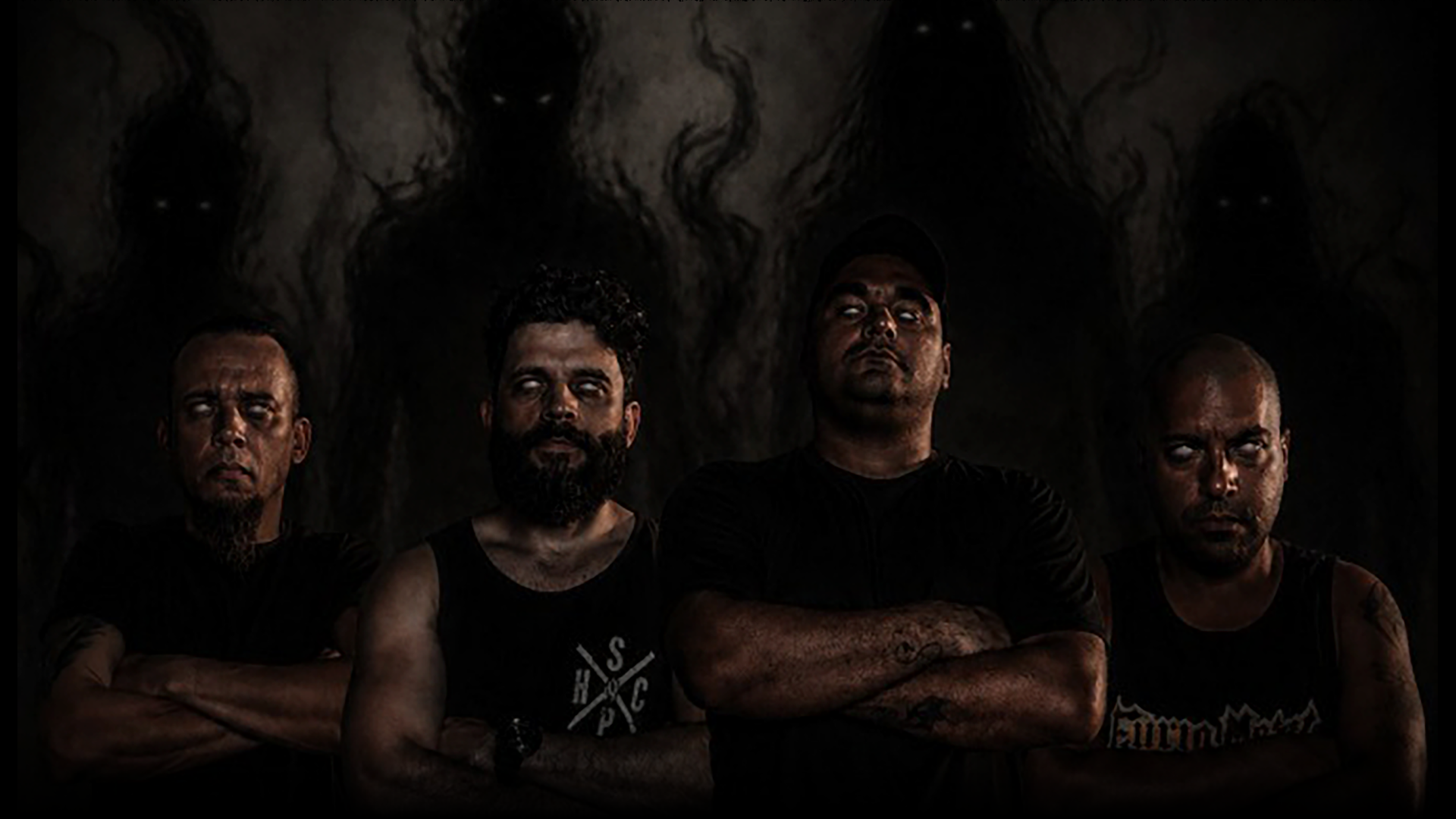 Foto do banner com os integrantes do Breu